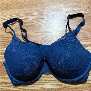 Elegant Lace Navy Blue Bra